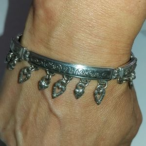 Brighton Dangling Heart on Bars Bracelet